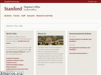 registrar.stanford.edu