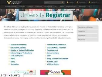 registrar.vanderbilt.edu