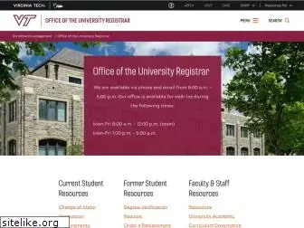 registrar.vt.edu