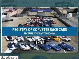 registryofcorvetteracecars.com