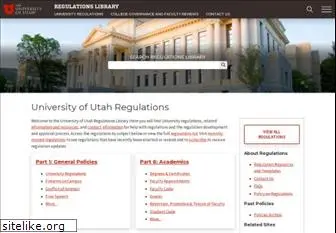regulations.utah.edu