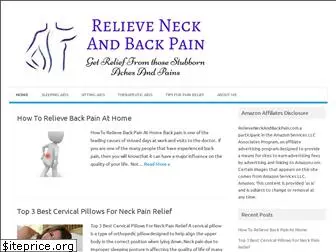 relieveneckandbackpain.com