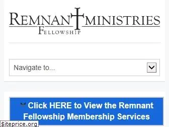 remnantfellowshipministries.com