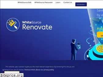 renovate.whitesourcesoftware.com