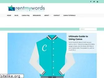 rentmywords.com