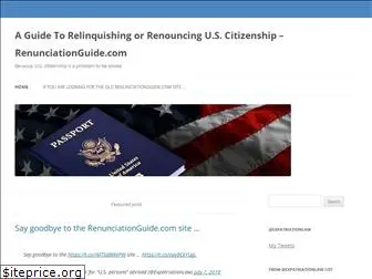 renunciationguide.com