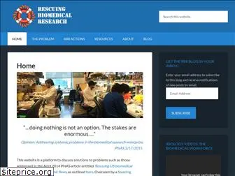 rescuingbiomedicalresearch.org