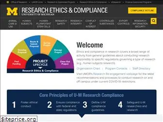 research-compliance.umich.edu