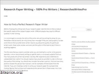 researcheswritespro.com