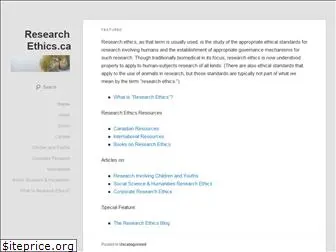 researchethics.ca