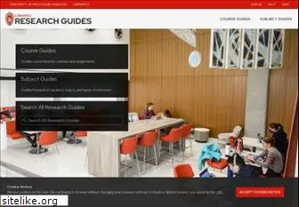 researchguides.library.wisc.edu