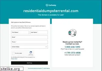 residentialdumpsterrental.com