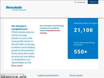 resoluteenergy.com