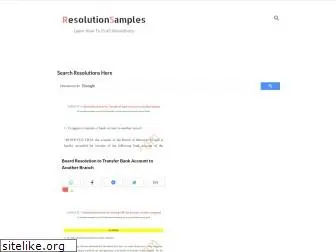 resolutionsamples.com