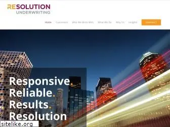 resolutionunderwriting.com