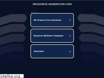 www.resource-generator.com