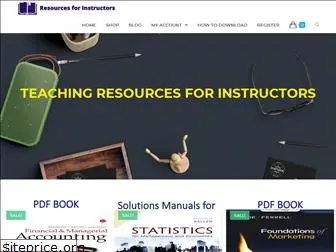 resourcesforinstructors.com