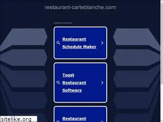 restaurant-carteblanche.com