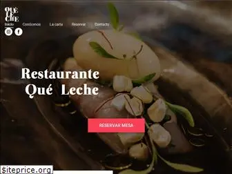 restaurantequeleche.com