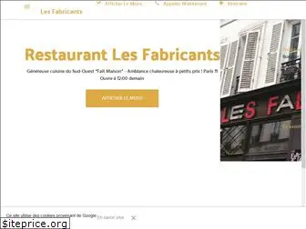 restaurantlesfabricants.com