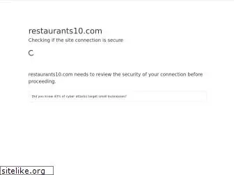 restaurants10.com