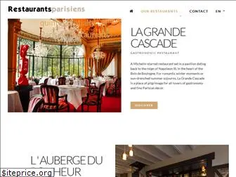 restaurantsparisiens.com