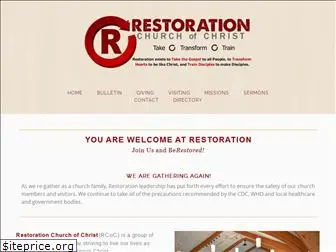 restorationchurchofchrist.org