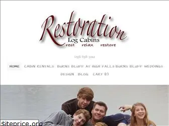 restorationlogcabinrentals.com