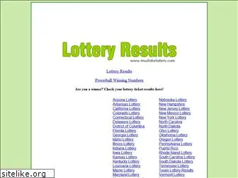 resultsforlottery.com