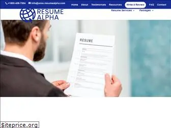 resumealpha.com