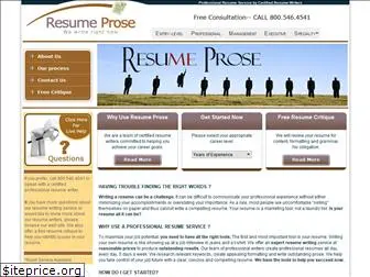 resumeprose.com