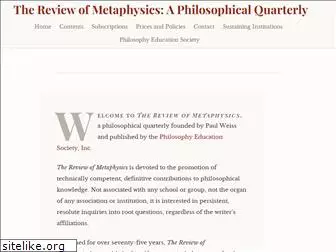 reviewofmetaphysics.org