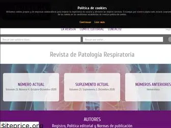 revistadepatologiarespiratoria.org