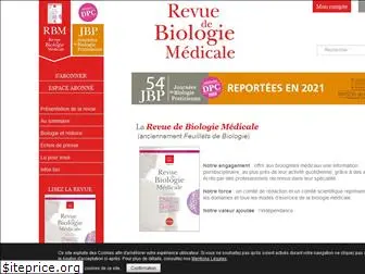 revuebiologiemedicale.fr