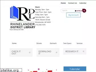 rhinelanderlibrary.org