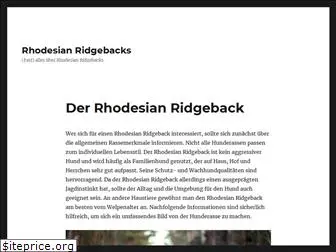 rhodesianridgebacks.org