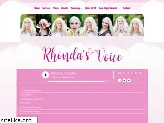 rhondasvoice.com