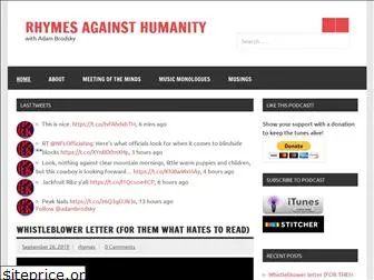 rhymesagainsthumanity.com