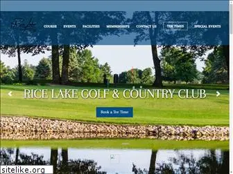 ricelakegolfandcountryclub.com