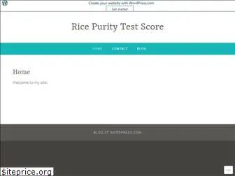 ricepuritytestscore.wordpress.com
