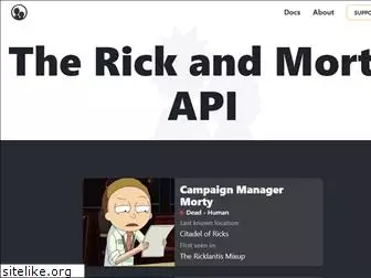 rickandmortyapi.com