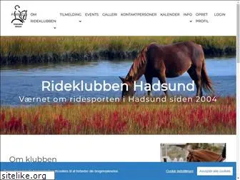 rideklubbenhadsund.com