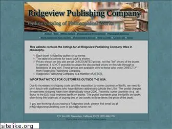 ridgeviewpublishing.com