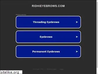 ridhieyebrows.com