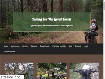 ridingforthegreatforest.com