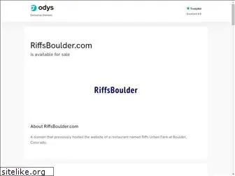 riffsboulder.com