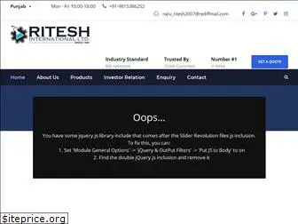 riteshinternationalltd.com