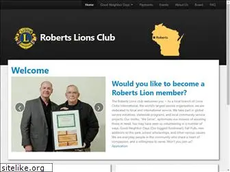 robertslionsclub.com