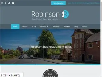 robinsonestateagents.co.uk
