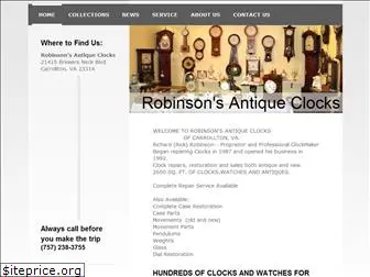 robinsonsantiqueclocks.com